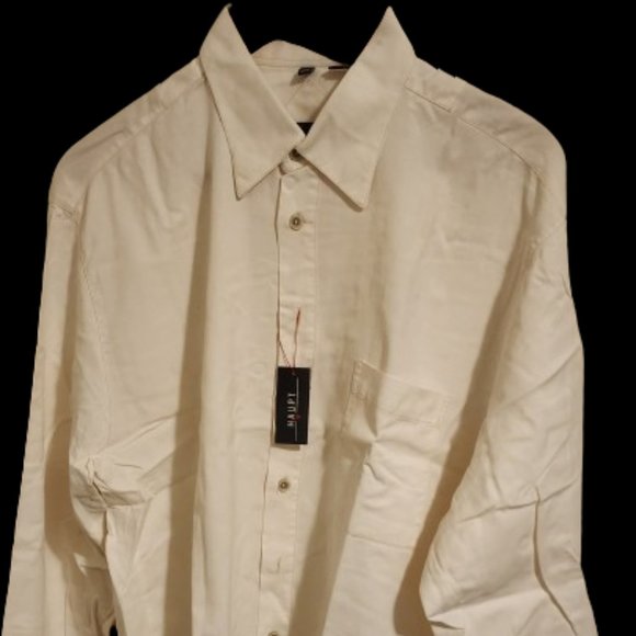 Haupt Classic White Long Sleeve Button-Down Shirt - Large - Picture 1 of 2